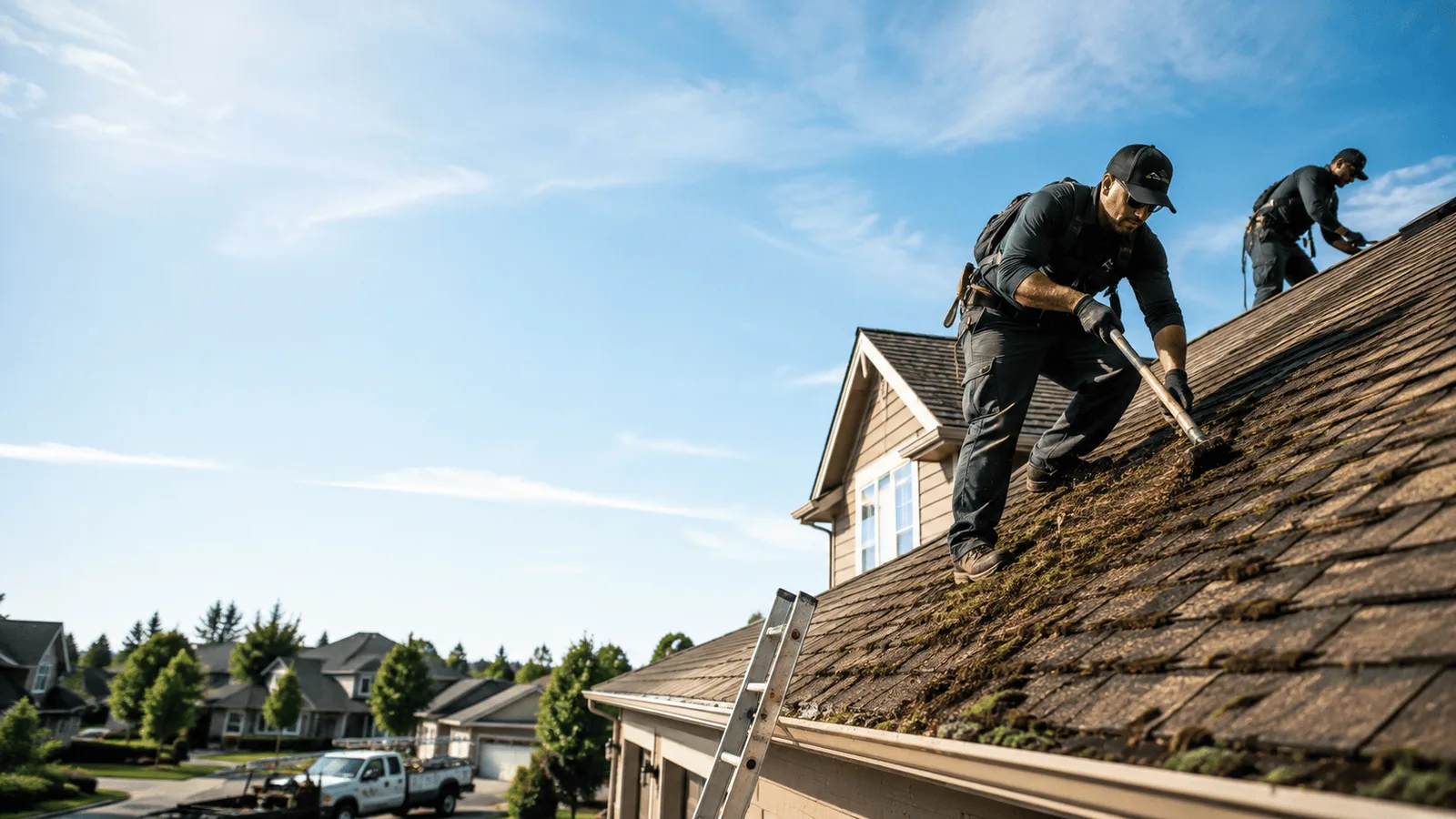 Roof Moss Removal in Monroe, CT near me